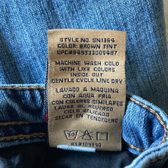 SEVEN7 Men’s Blue Jeans Relaxed Fit Straight Leg 5 Pocket 40x32 - Picture 13 of 14